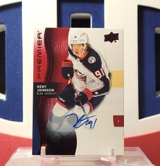 Kent Johnson 2023-24 - Rookie Ruby Auto #73 Ud Premier Upper Deck